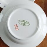 Set of 5 Lustucru deep plates