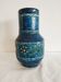 Triki blue ceramic vase floral patterns