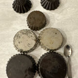Set of 7 small molds years 50