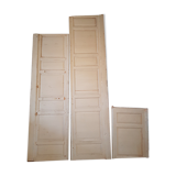 Lot de 3 boiseries anciennes de soubassement XIXème