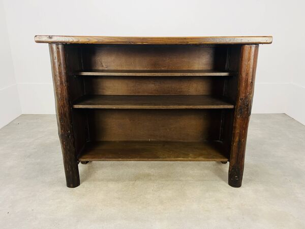 Bar brutaliste style chalet bois massif