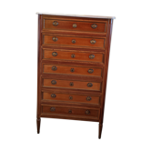 Louis XVI style semainier in mahogany veneer