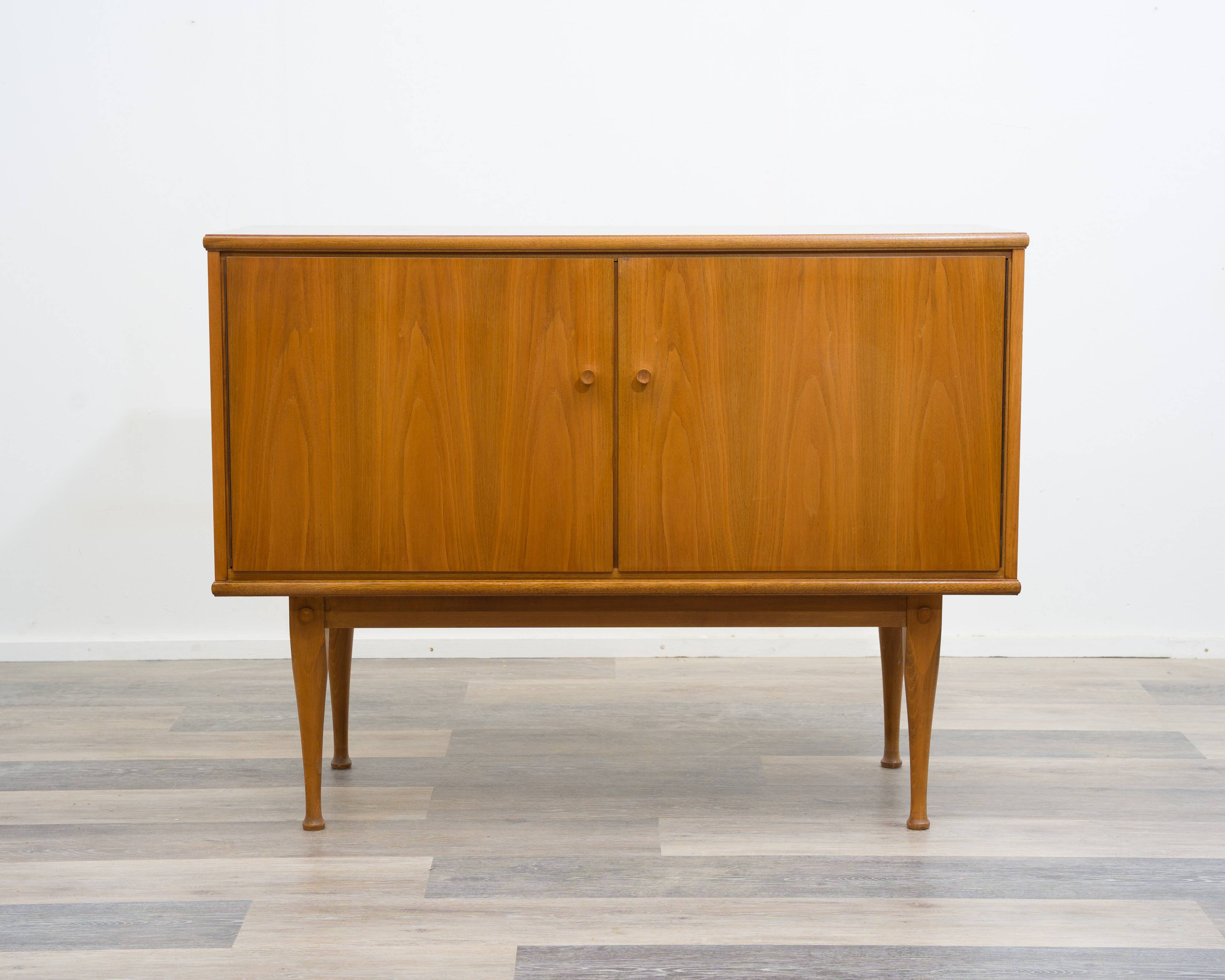 Two-door walnut chest of drawers/sideboard, 1960s