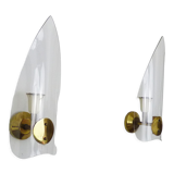 Pair of vintage italian wall sconces, Stilnovo Italy, 50s