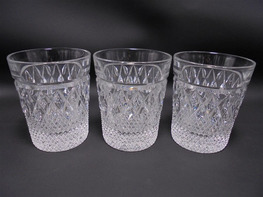 3 whiskey glasses
