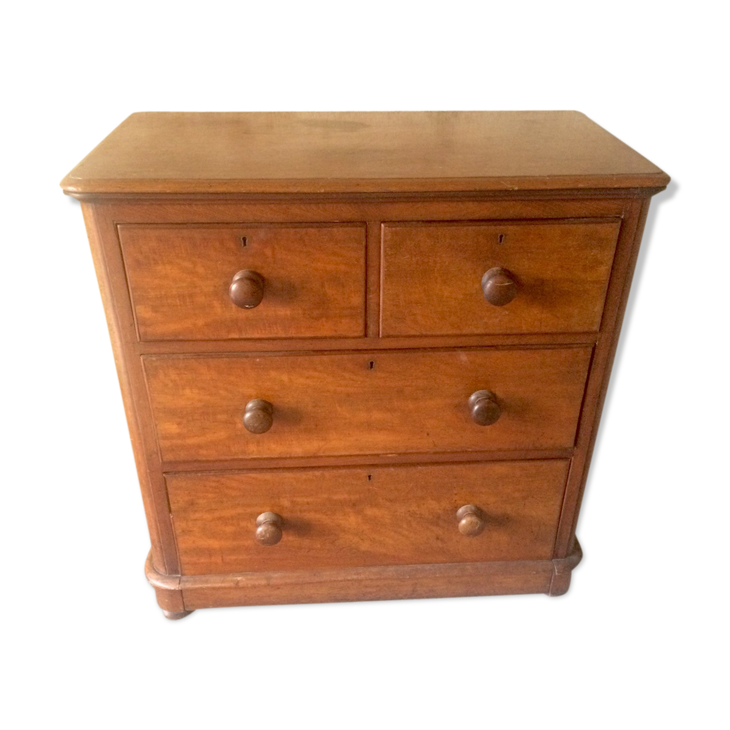 Old walnut chest of drawers