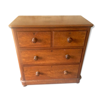 Old walnut chest of drawers