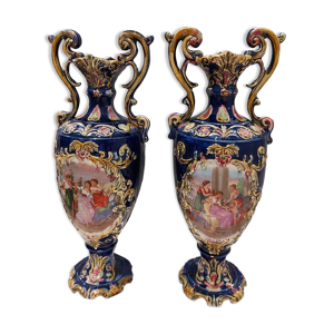 Paire de lampes en céramique