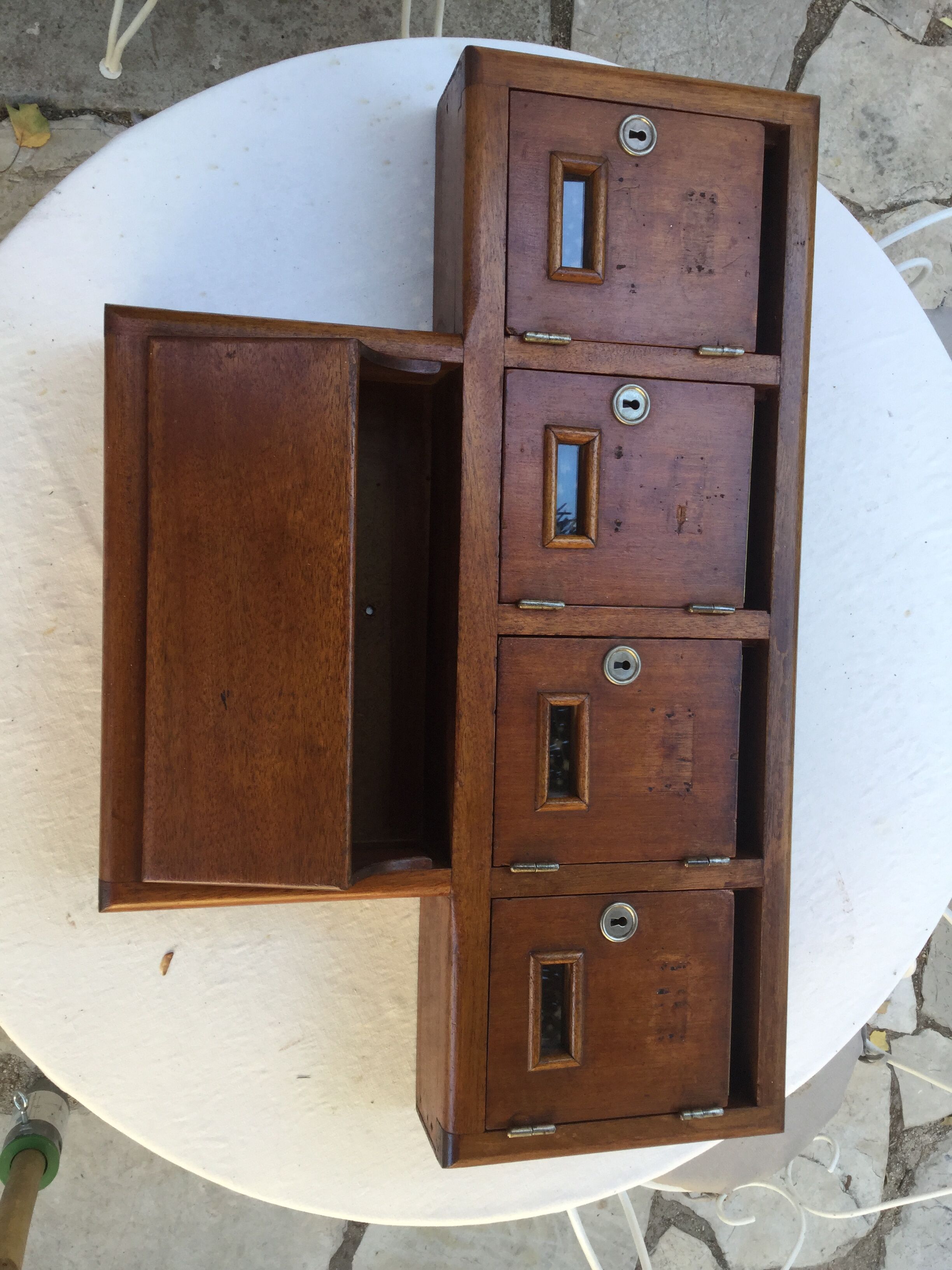 Old building mailboxes
