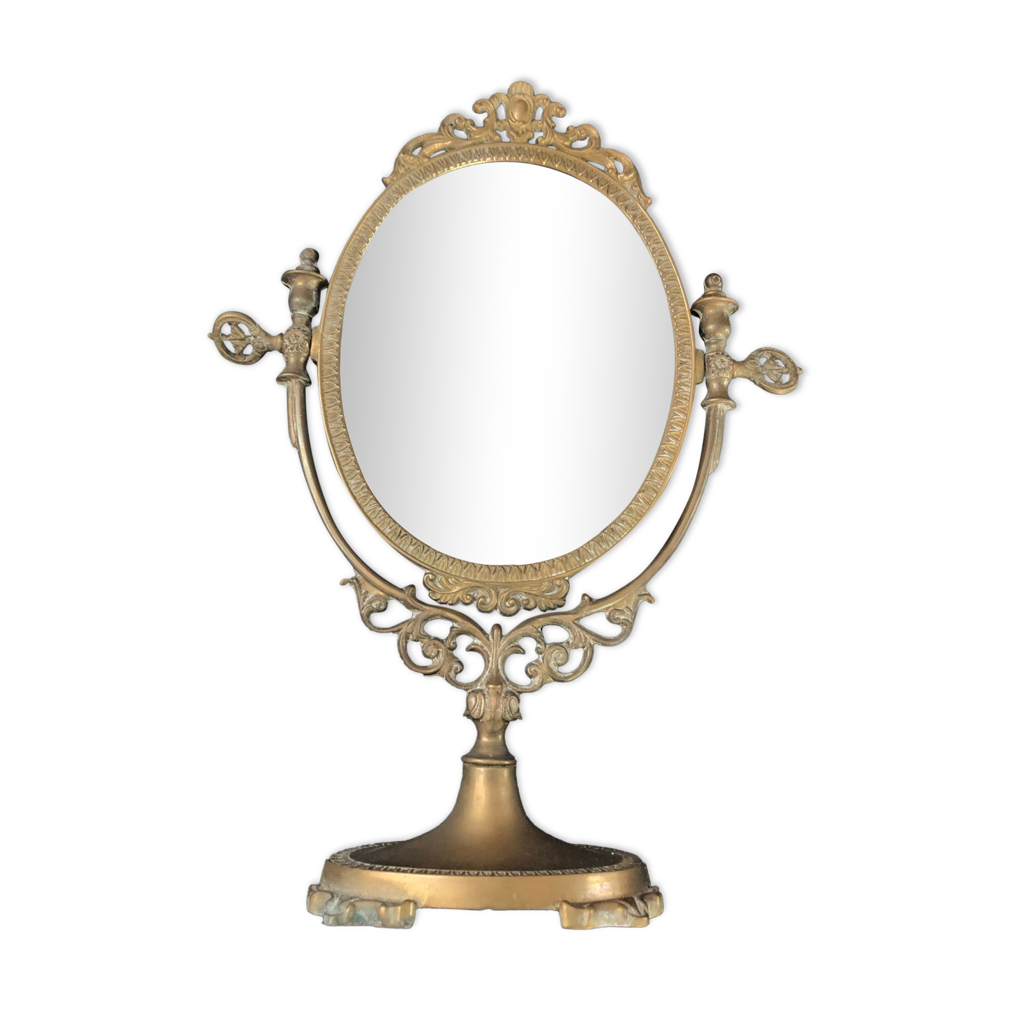 Swivel bronze mirror