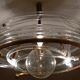 Vintage glass and brass ceiling light