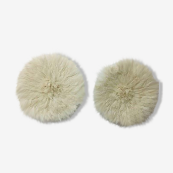 Set of 2 juju hats white of 60 cm