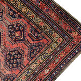 Rare caucasian antique rug, handwoven  karabagh rug- 230x107cm