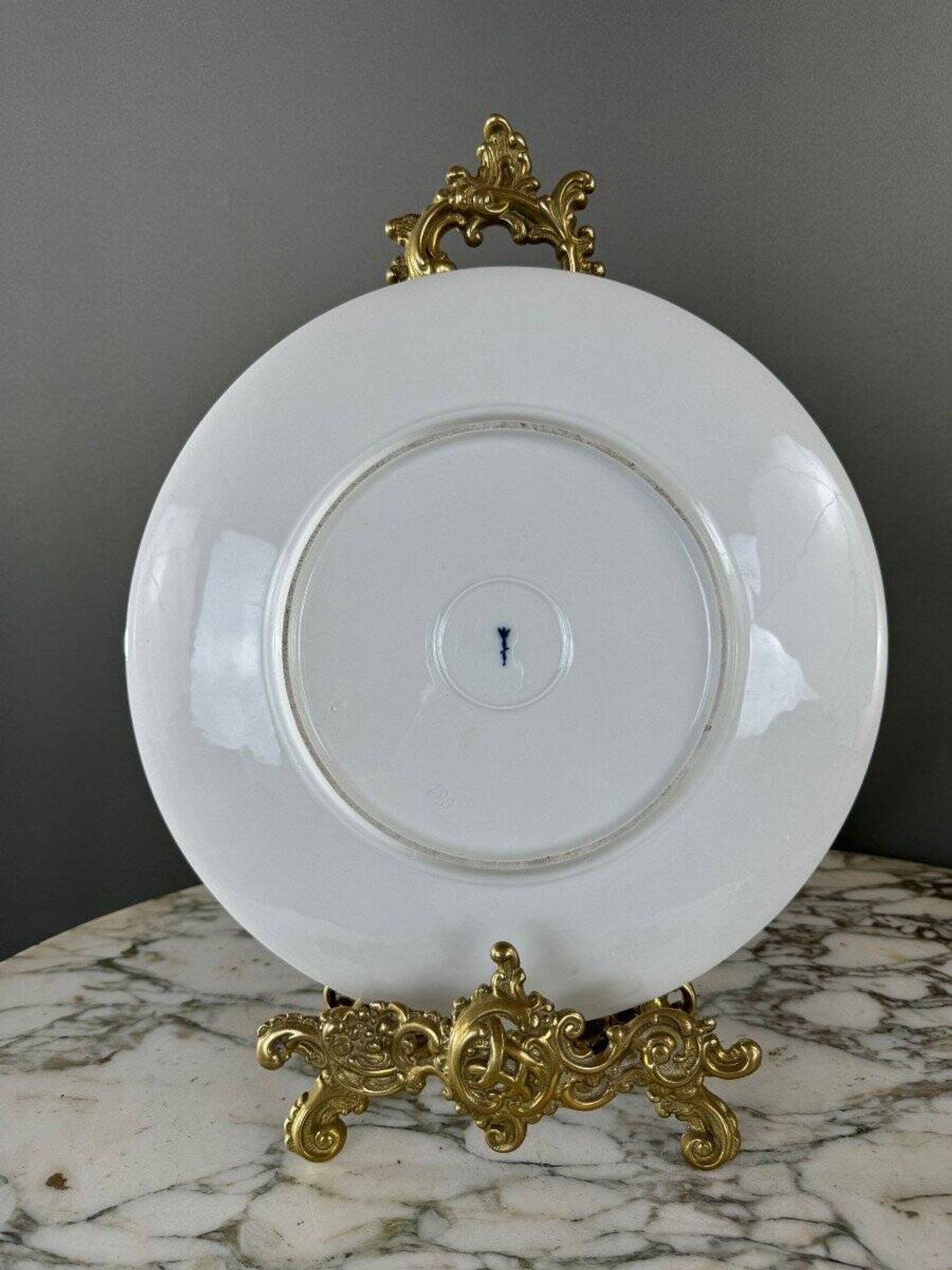 Kmp Berlin Porcelain Flatware and Dessert Plates Set, 20th Century