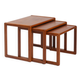 set of 3 nesting Teak tables, danish design, 1970s