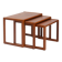 set of 3 nesting Teak tables, danish design, 1970s