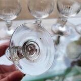 Set of 6 wine glasses XIXth