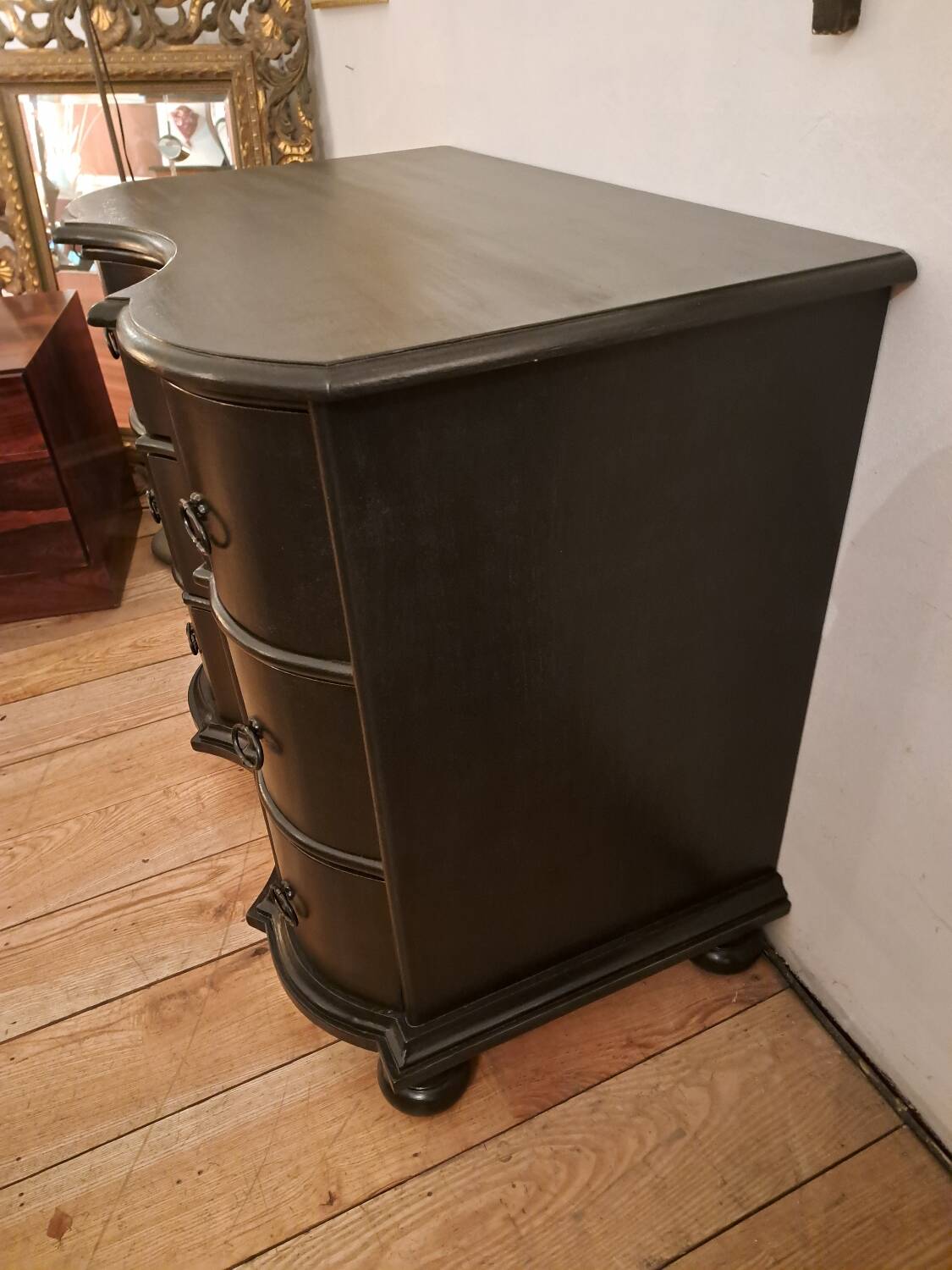 Commode baroque laquée noir