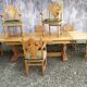 8 ceruse oak style chairs