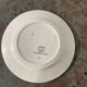 9 small plates, Courville model, Badonviller, made in France, blue geometric patterns
