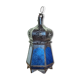 Blue hexagonal Moroccan lantern table lamp