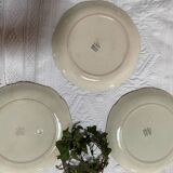 Set of 5 Choisy le Roi 19th century majoline plates