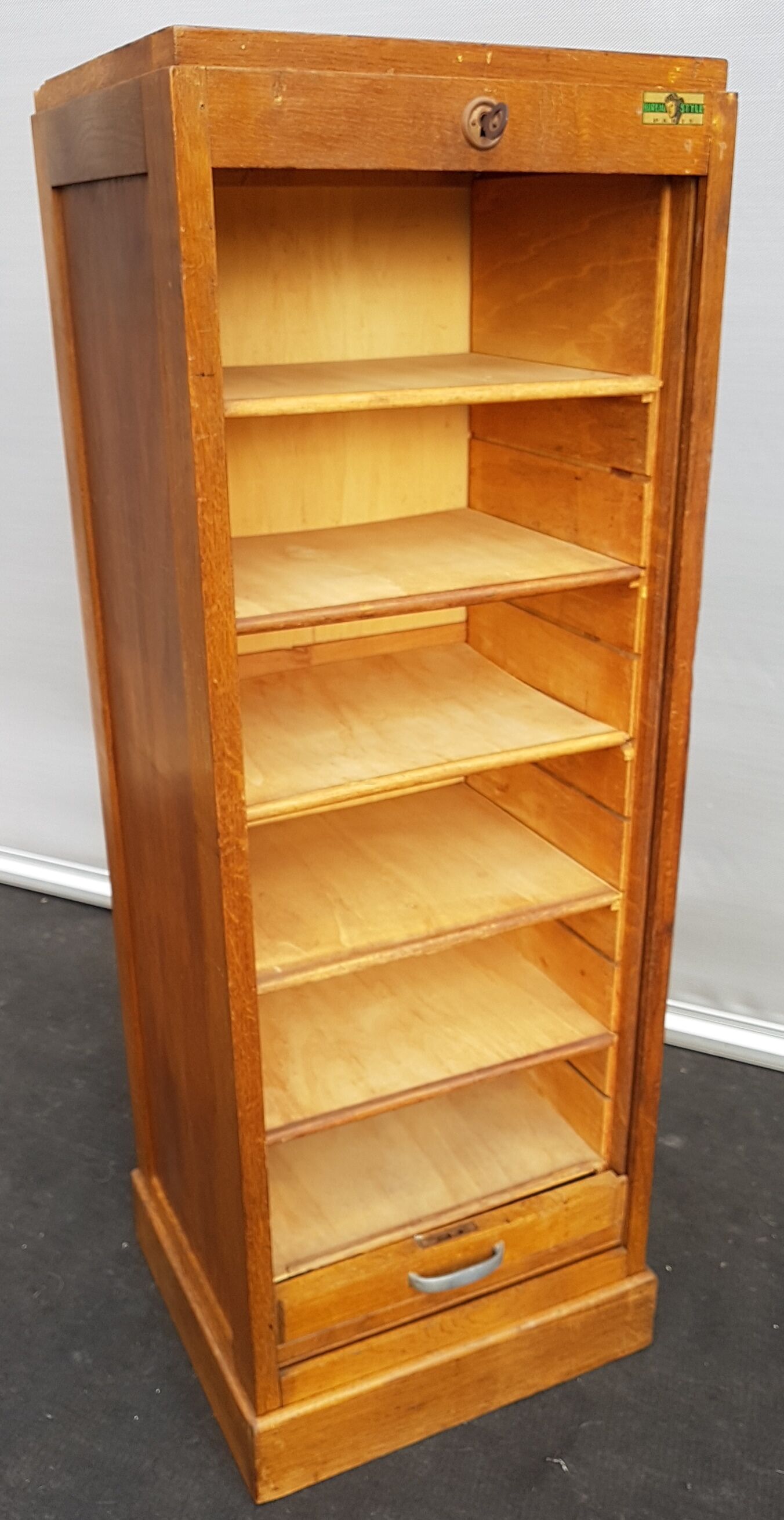 1950 Bureau Style Paris curtain cabinet