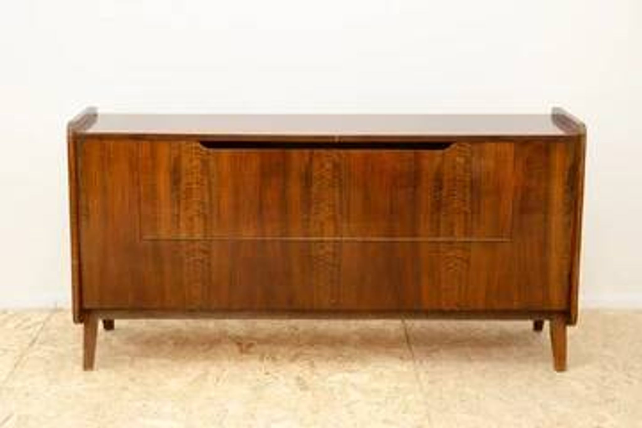 Mid-century walnut dresser by František Jirák, storage cabinet, 1970s