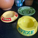 Trio of bistro ashtrays, early twentieth sit