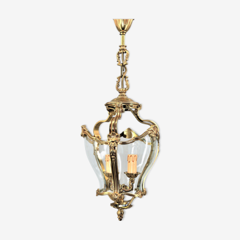 Bronze chandelier and domed glass