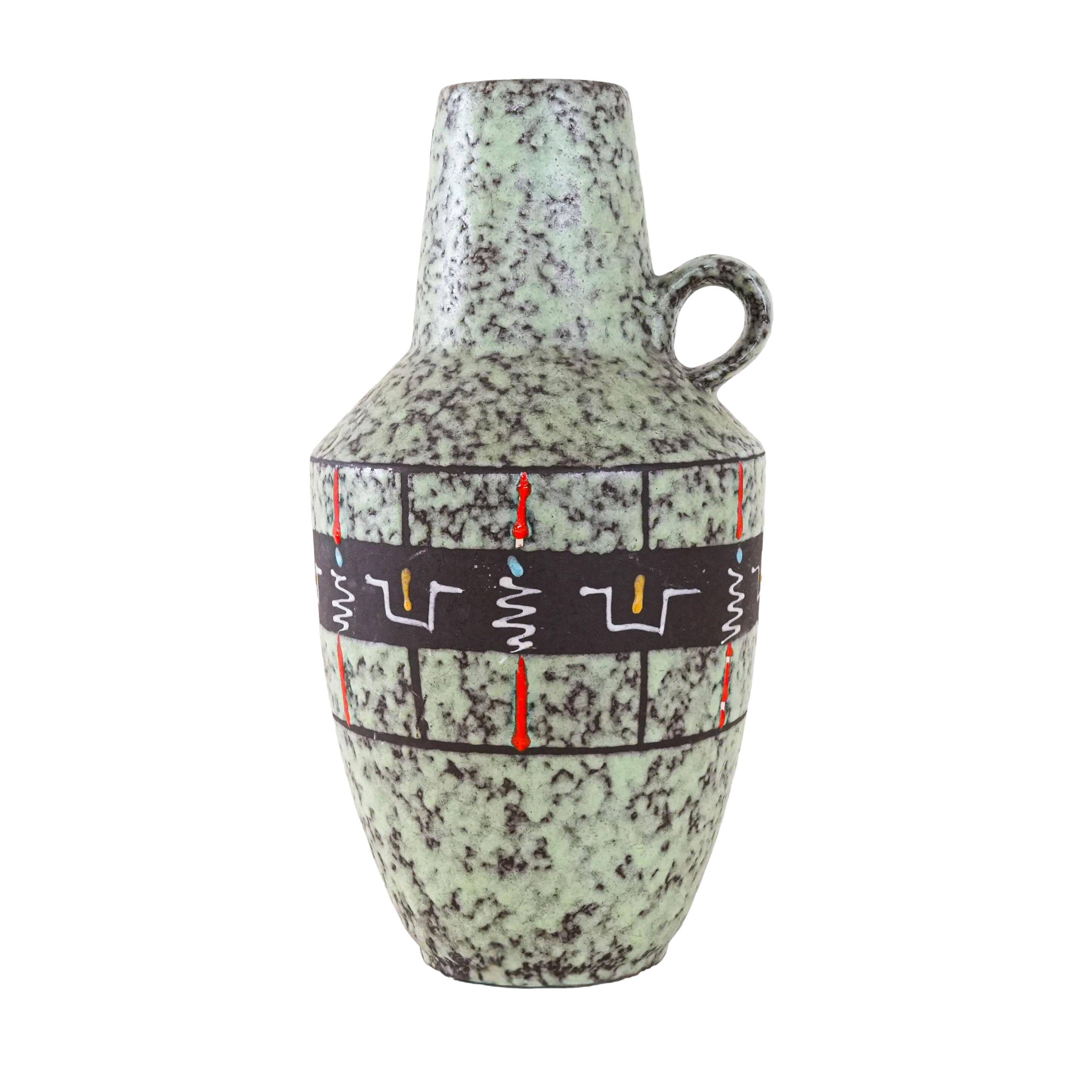 Ceramic vase, German design, 1960s, manufactured in West Germany