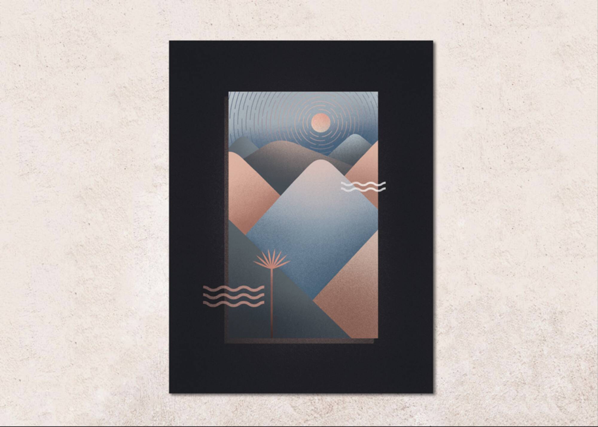 Poster Horizons Terracotta