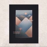 Poster Horizons Terracotta