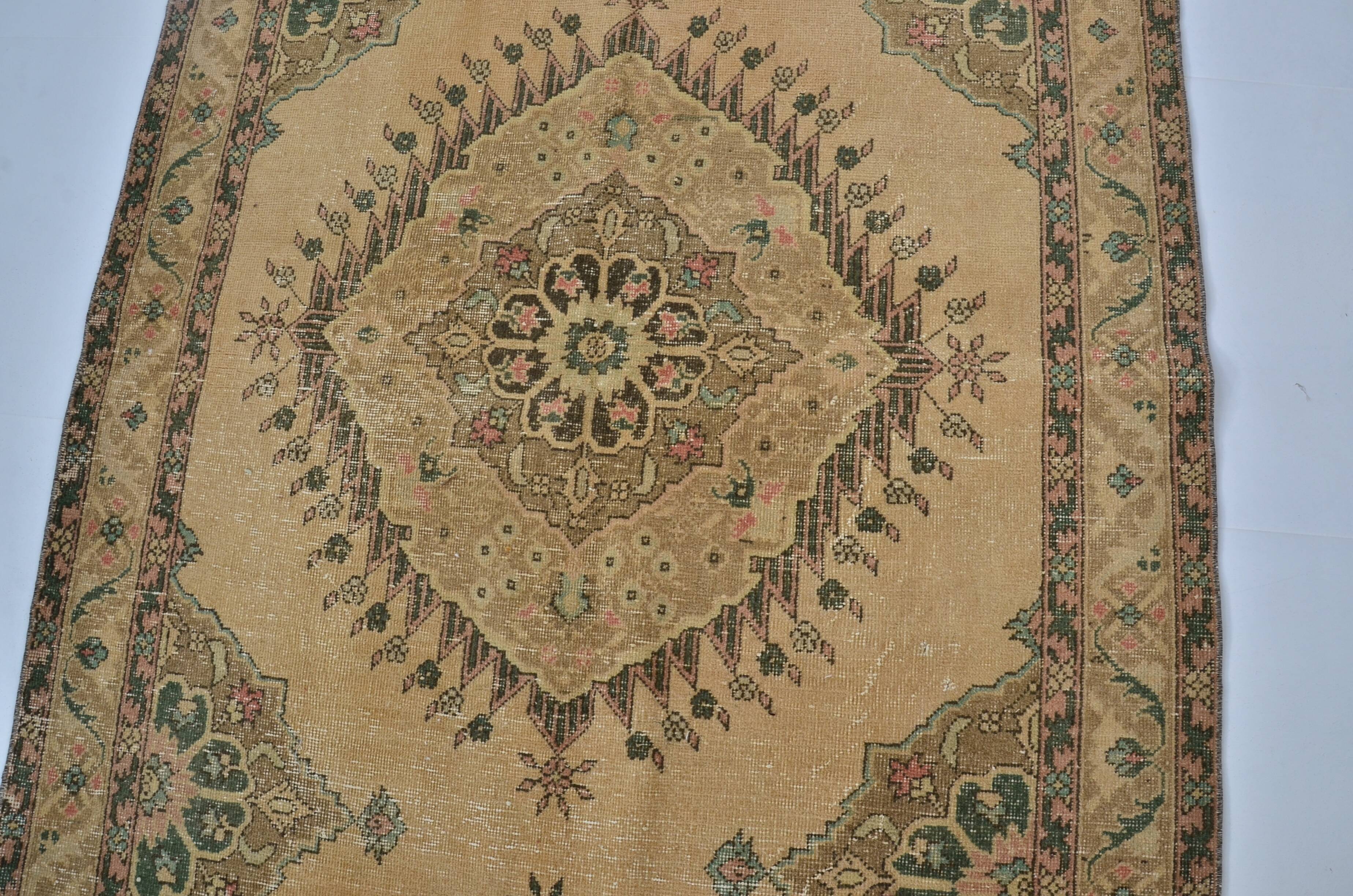 Antique Oushak Vintage Runner Rug sku 2139