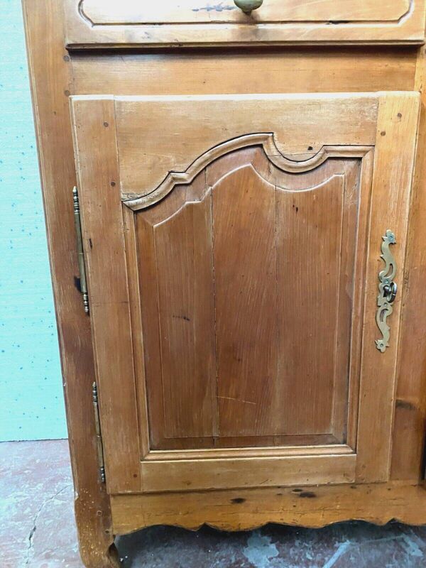 Enfilade trois portes de style Louis XV en merisier massif XX siècle
