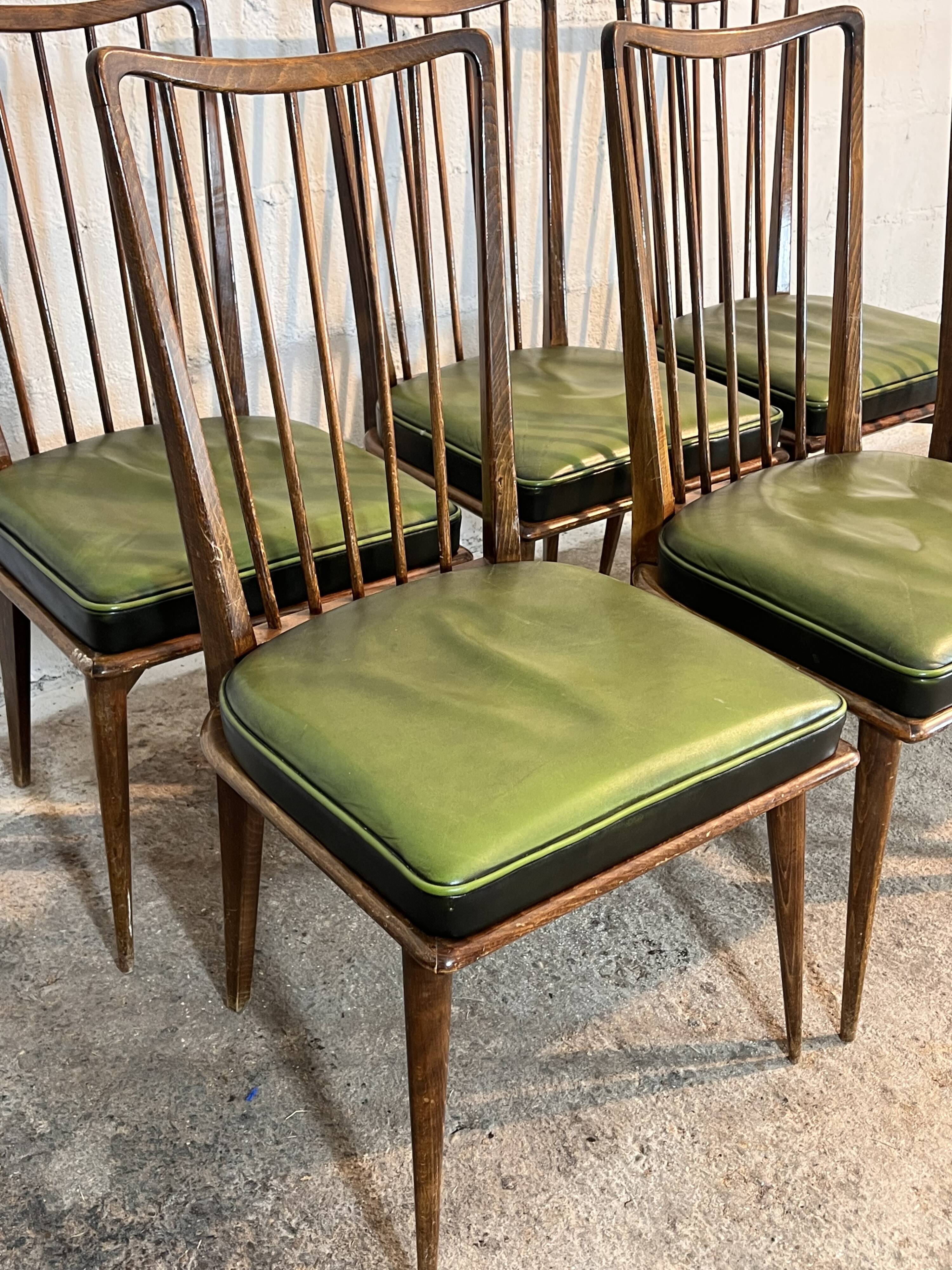 Dining room chairs, Charles Ramos 1950s