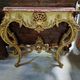 Venetian console in Louis XV style – Carved, lacquered, and gilded wood