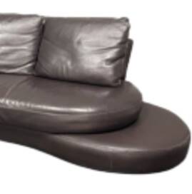 Roche Bobois Vintage Leather Sofa, Leather Sofa, Original Leather Sofa