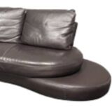 Roche Bobois Vintage Leather Sofa, Leather Sofa, Original Leather Sofa