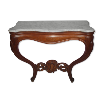 Louis XV console wood and marble