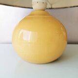 Yellow ceramic table lamp 1980
