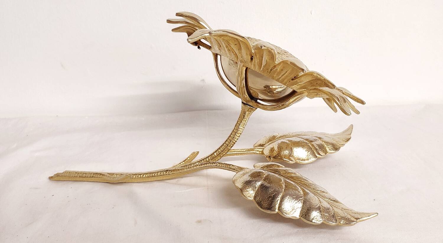 Bronze "sunflower" ashtray. Spain, 1960s.