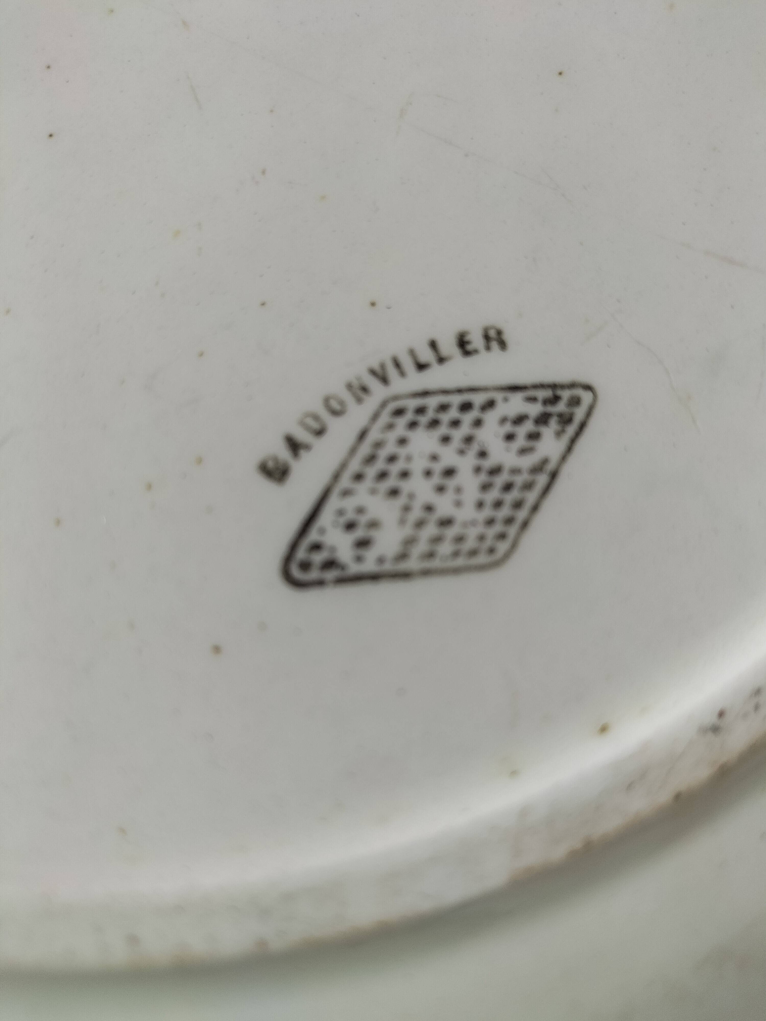 vintage Badonviller round dish