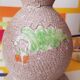 Bedside lamp in vintage earthenware