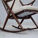 1960s, Danish rocking chair by Frank Reenskaug, model 182, sheepskin.