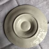 4 vintage oyster plates