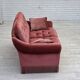 1980s, Scandinavian 2-seater sofa, pink furniture velour.