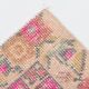 4x7 Vintage Small Size Area Faded Coral Red Turkish Vintage Rug, 127x223 Cm