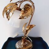 Golden metal lamp