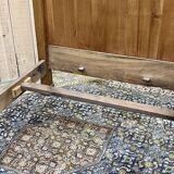 19th century Empire sleigh bed in cherry wood - Bedding: 1m82x98cm